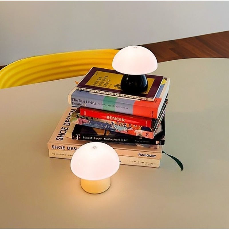 Mushroom Table Lamp - Mushroom LED Touch Table Lamp Rechargeable