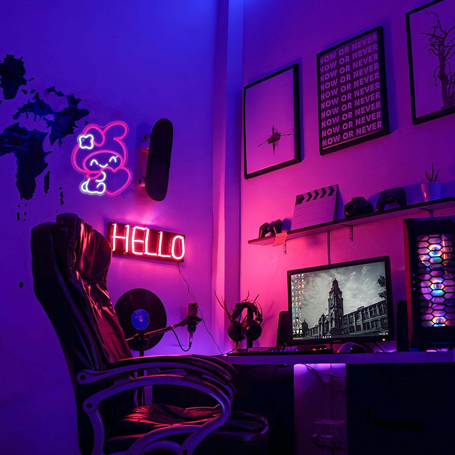 Anime Neon Sign Janpanese LED  - Lighting Decor For Living Room review and price