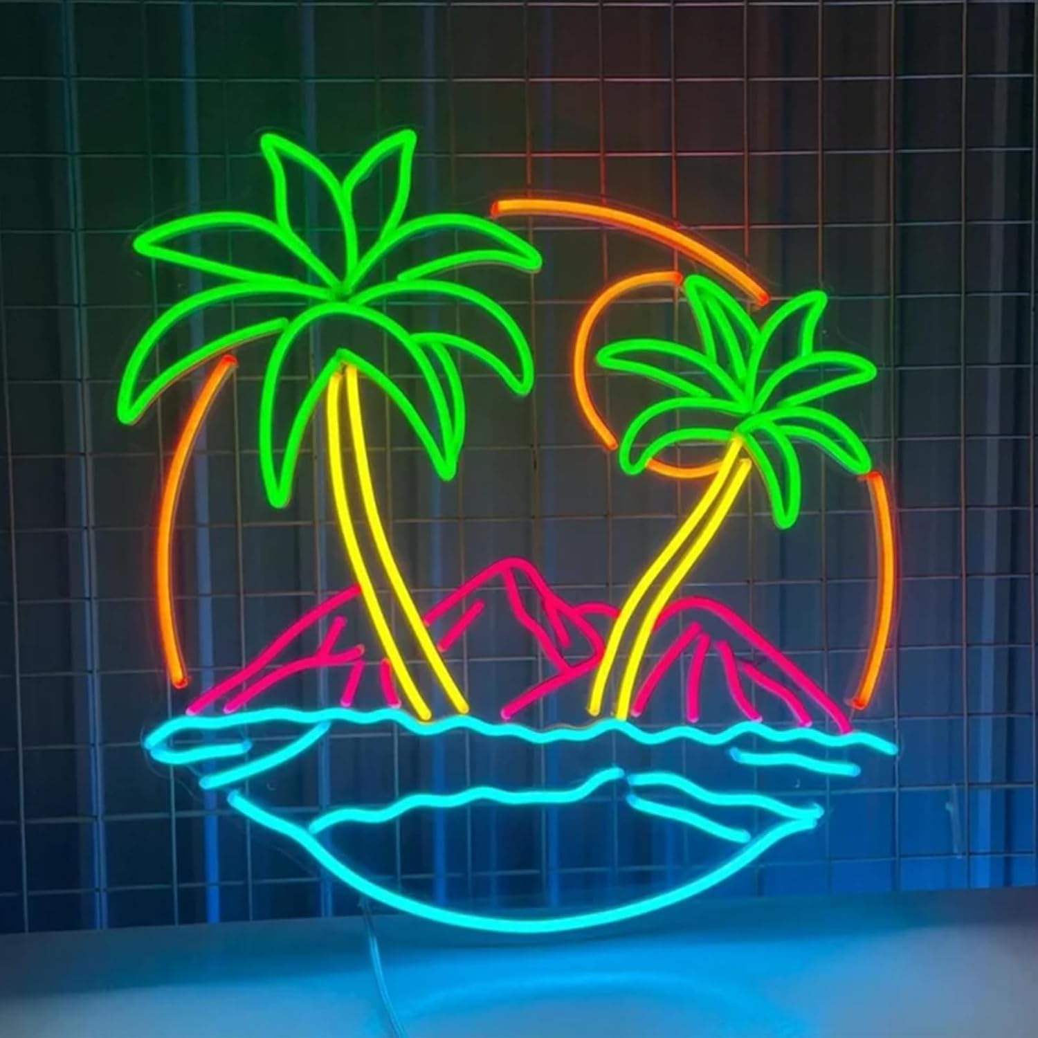 Tropical  Palm Tree LED Neon S - Lighting Decor Rentals review and price