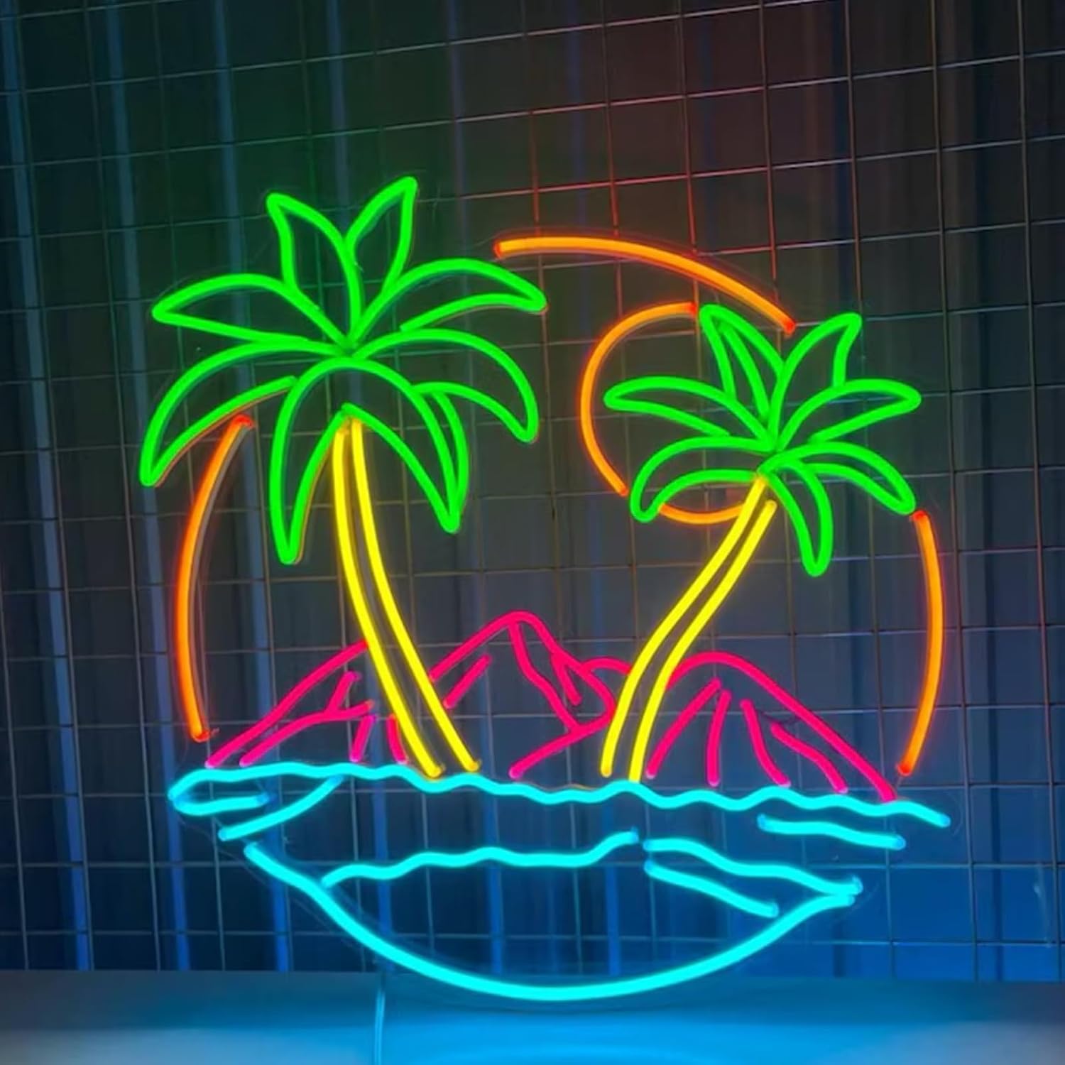 Tropical  Palm Tree LED Neon S - Lighting Decor Rentals review and price