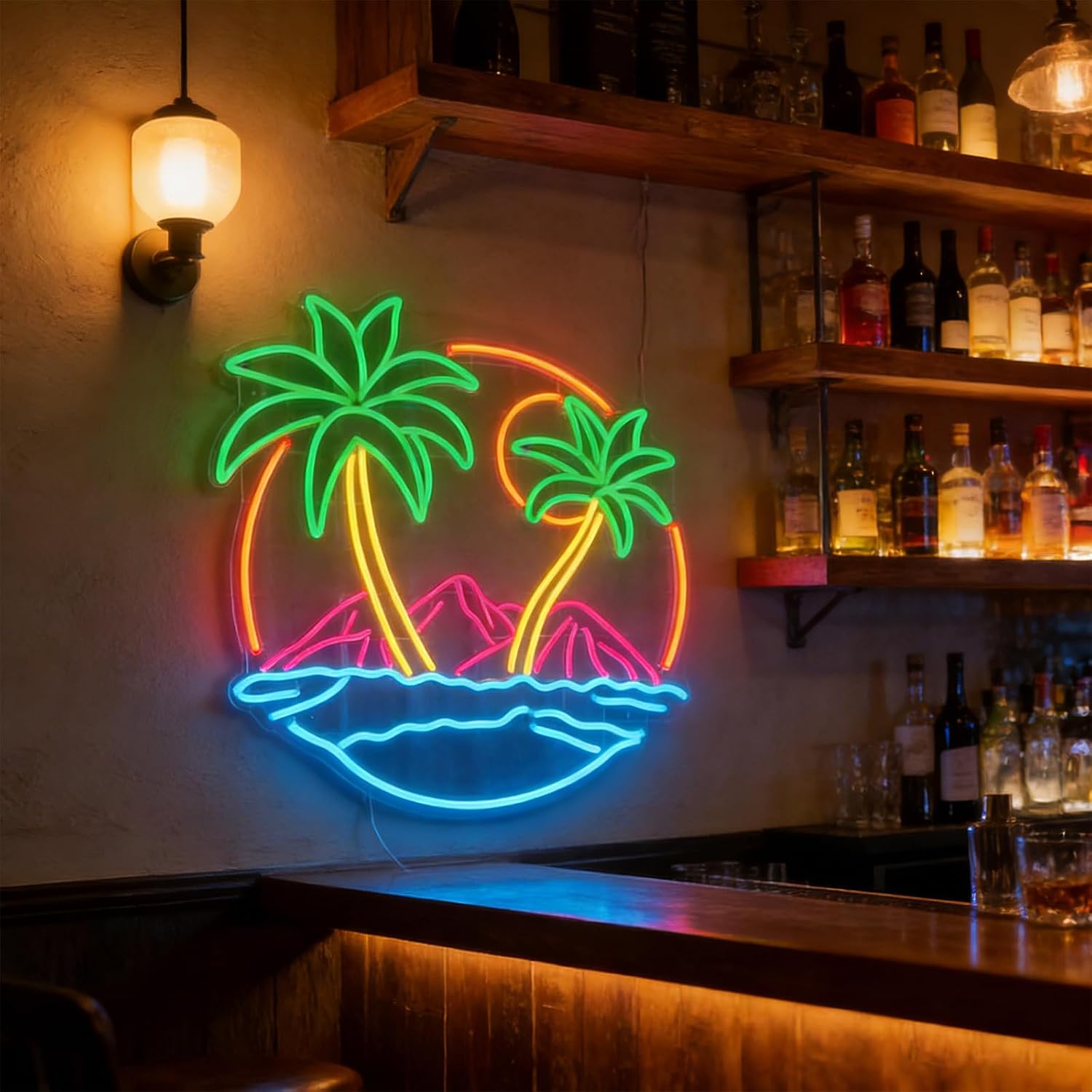 Tropical  Palm Tree LED Neon S - Lighting Decor Rentals review and price