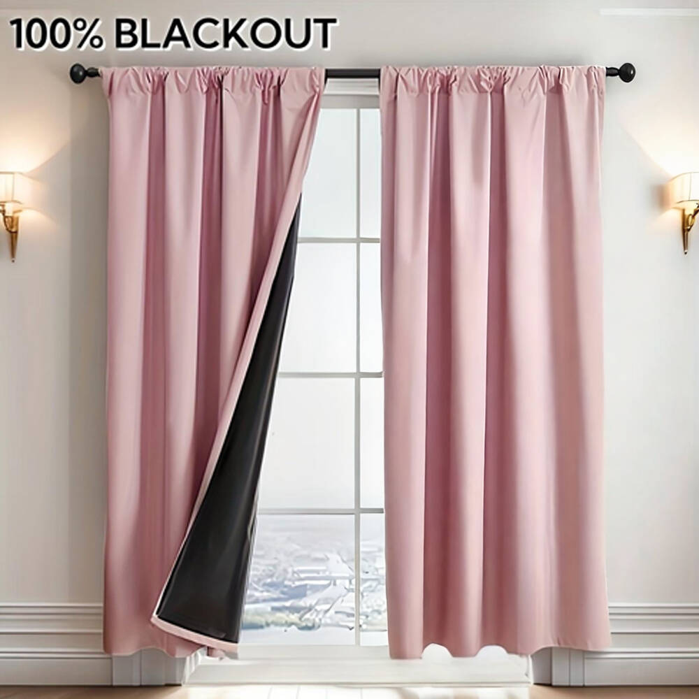 1pc 100% Blackout Curtain with - Lighting Decor Ideas review and price