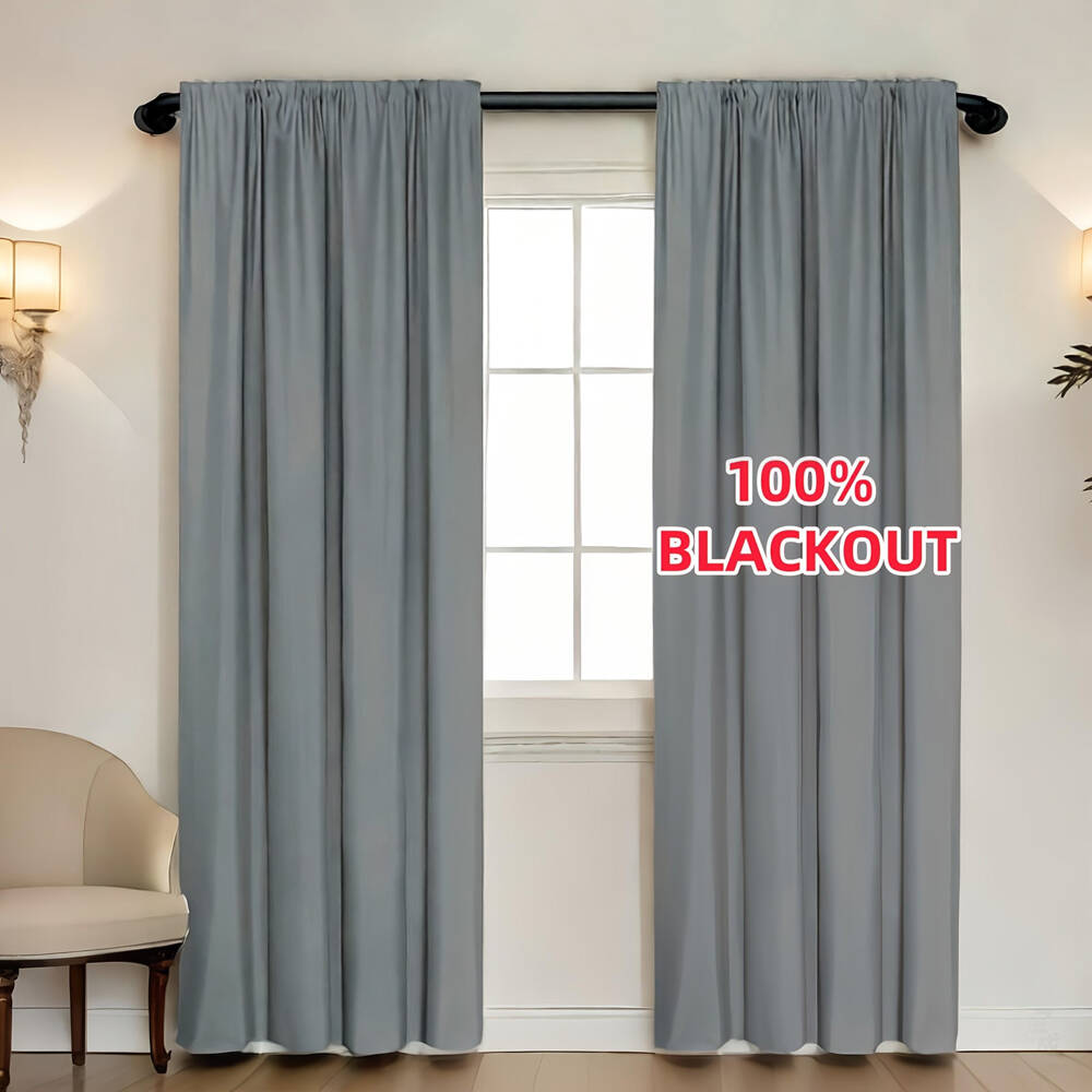1pc 100% Blackout Curtain with - Lighting Decor Ideas review and price