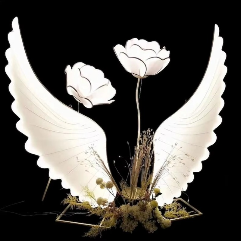 Glowing Angel Wings Light Prop - Lighting Decor Ideas review and price