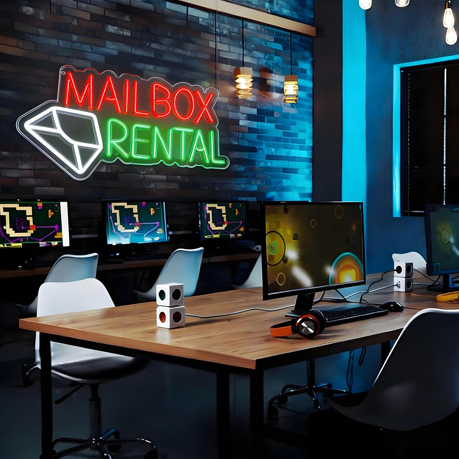 Mailbox Rental LED Neon Sign U - Lighting Decor Rentals review and price