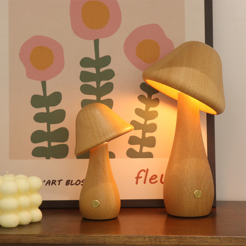 Mushroom Table Lamp Wooden Des - Mushroom Table Lamp review and price