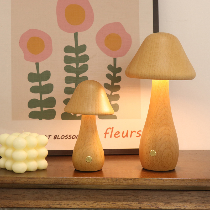 Mushroom Table Lamp Wooden Des - Mushroom Table Lamp review and price