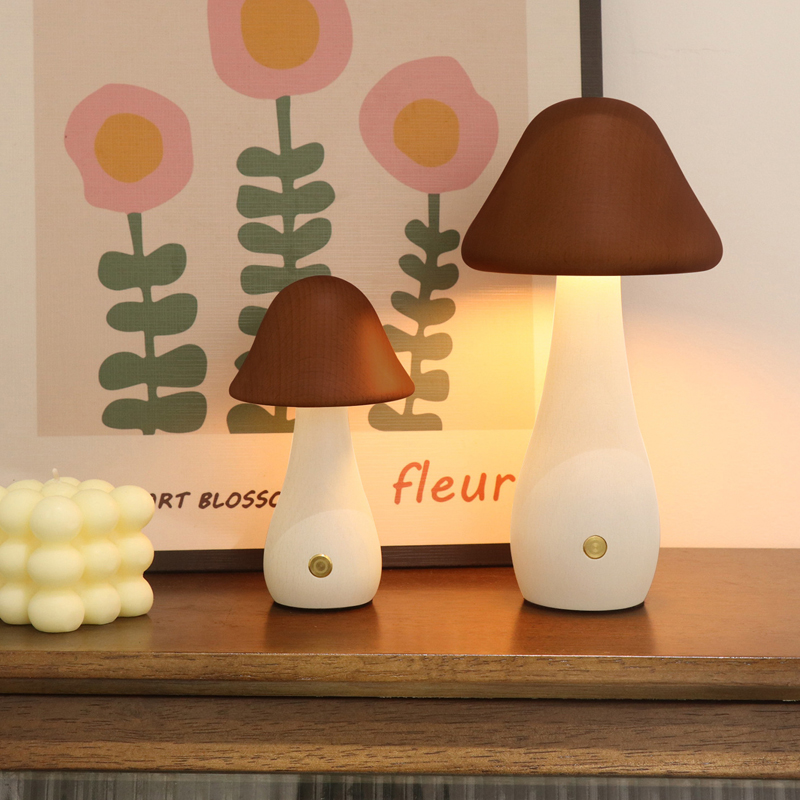 Mushroom Table Lamp Wooden Des - Mushroom Table Lamp review and price