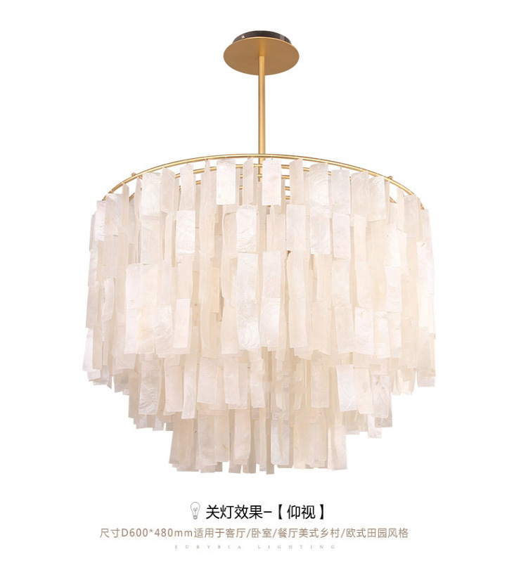 Luxury Shell Pendant Lights Mo - Restaurant Lighting Decoration review and price