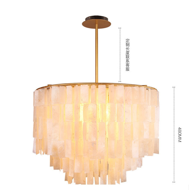 Luxury Shell Pendant Lights Mo - Restaurant Lighting Decoration review and price