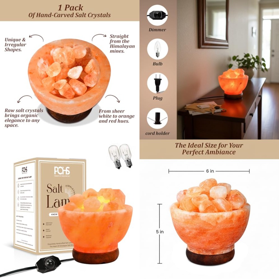 Himalayan Pink Salt Lamp Bowl  - Himalayan Salt Lamp review and price