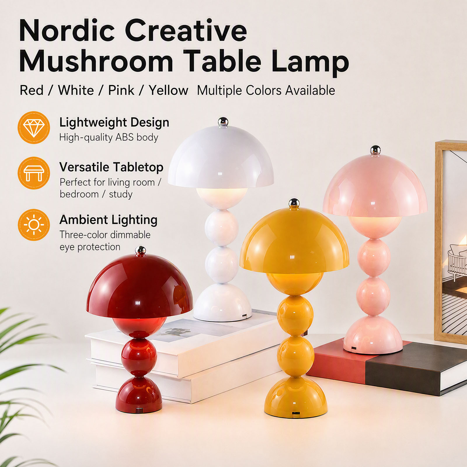 Retro LED Mushroom Table Lamp  - Mushroom Table Lamp review and price