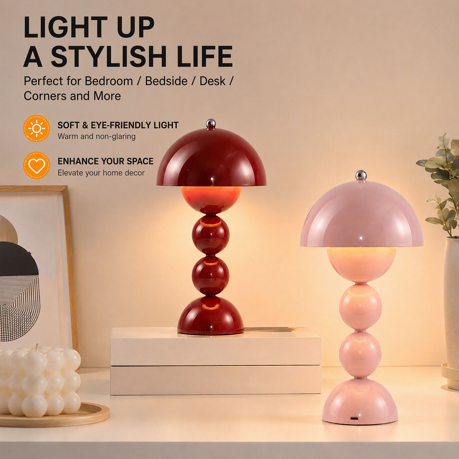 Retro LED Mushroom Table Lamp  - Mushroom Table Lamp review and price