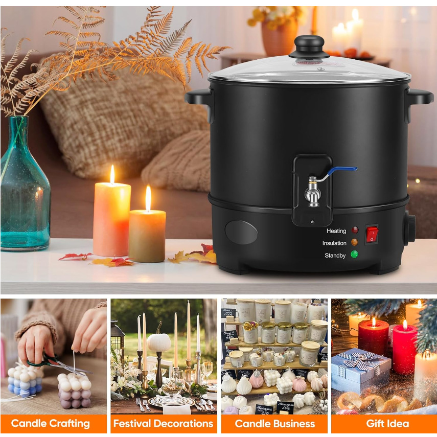 EU US Plug Electric Melting Ca - Wax Melter Electric review and price