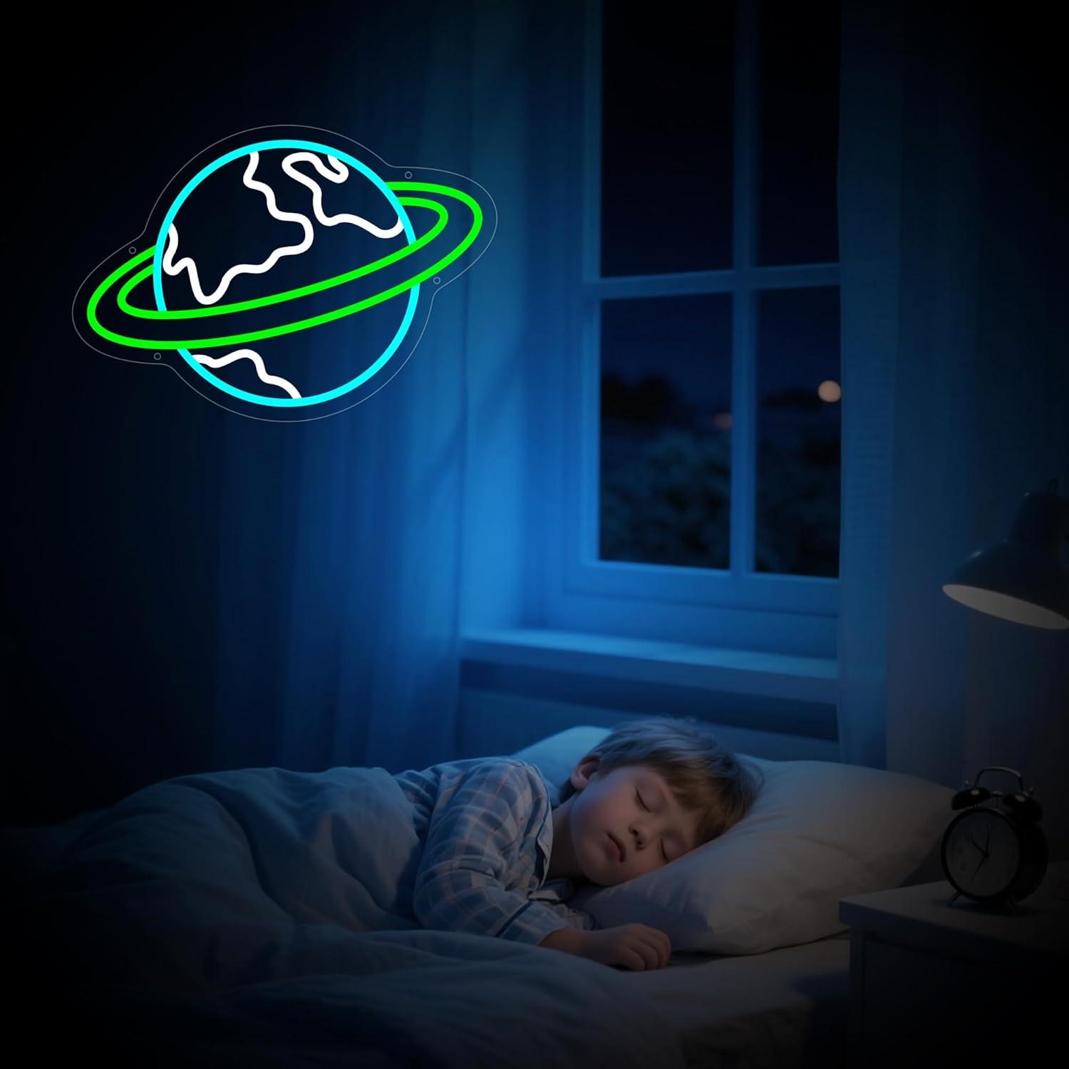 Earth Neon Sign Planet Dimmabl - Lighting Decor For Living Room review and price
