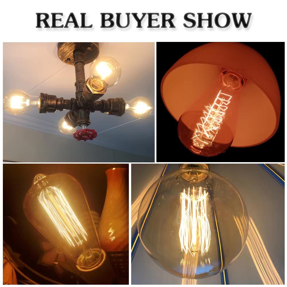 Retro Edison Light Bulb E27 40 - Lighting Decor Ideas review and price